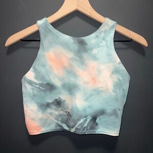 ATHLETA Conscious Crop Bra Womens Small Sports Bra Crop Tank Multi Color